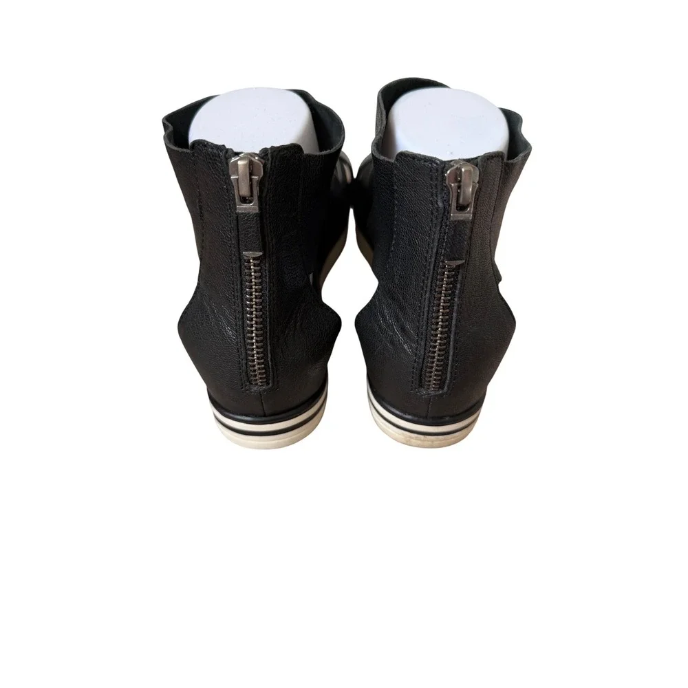 Eileen‎ Fisher Sneaker Sandals Sport Tumbled Leather Black 9